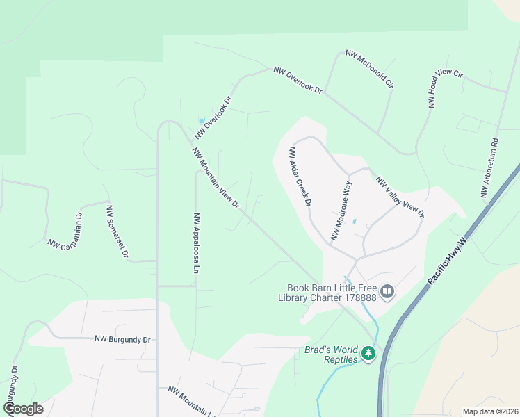 map of restaurants, bars, coffee shops, grocery stores, and more near 7175 Northwest Lathrop Lane in Corvallis