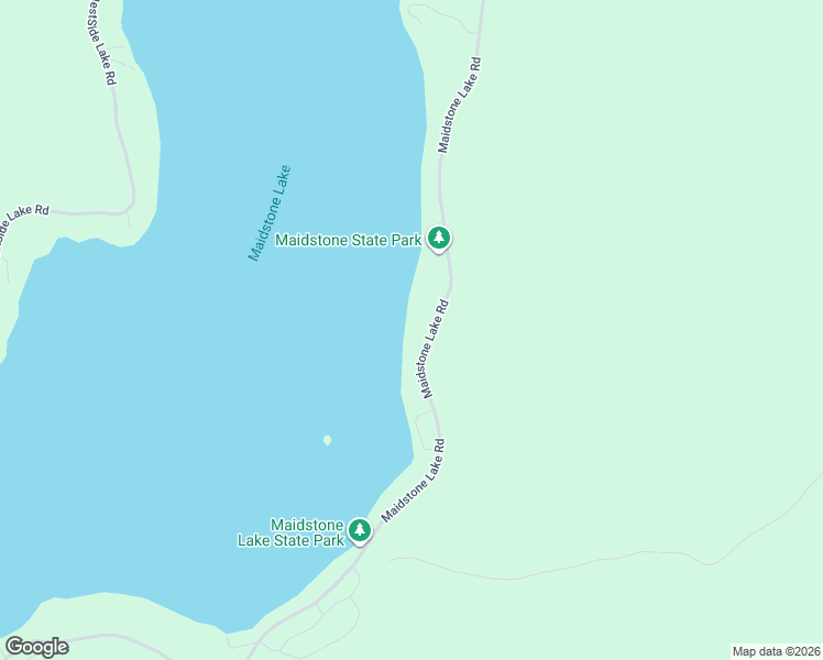 map of restaurants, bars, coffee shops, grocery stores, and more near 5470 Maidstone Lake Road in Maidstone