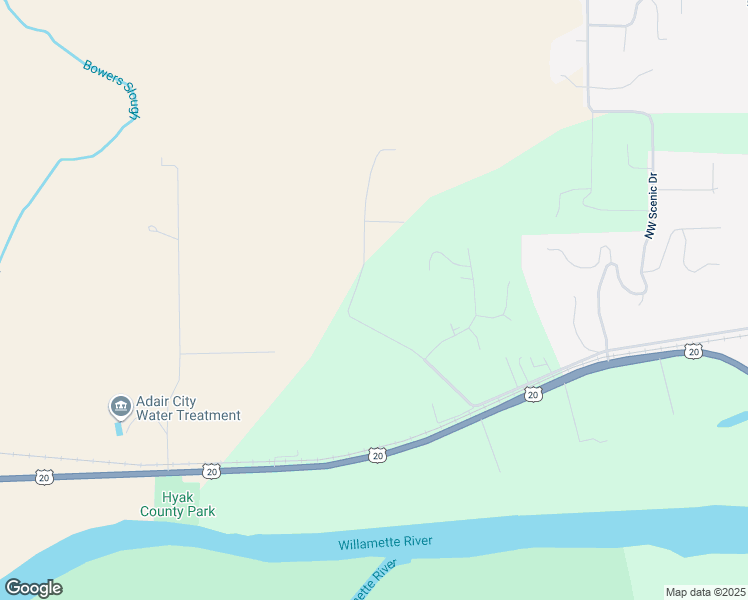 map of restaurants, bars, coffee shops, grocery stores, and more near 631 Kouns Drive Northwest in Albany