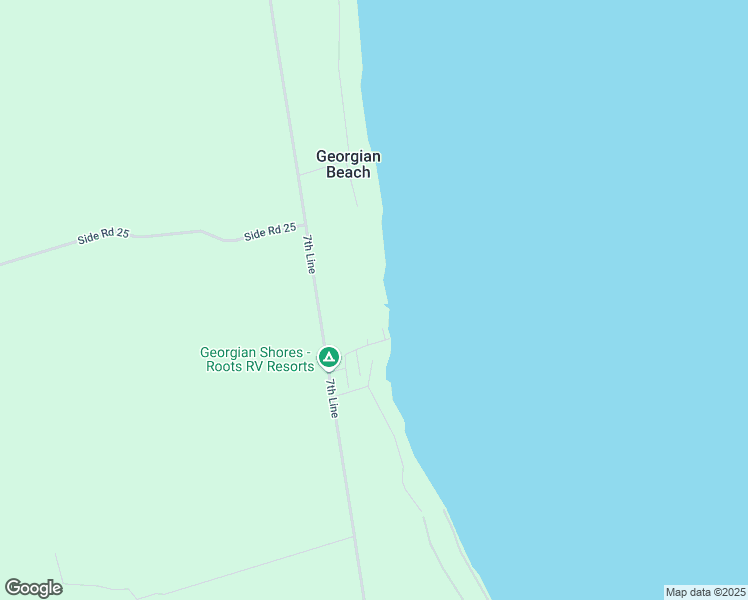 map of restaurants, bars, coffee shops, grocery stores, and more near 158523 7th Line in Meaford