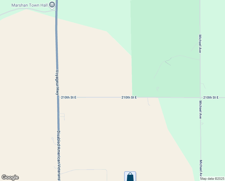 map of restaurants, bars, coffee shops, grocery stores, and more near 9297 210th Street East in Hastings