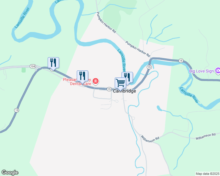 map of restaurants, bars, coffee shops, grocery stores, and more near 221 South Main Street in Cambridge