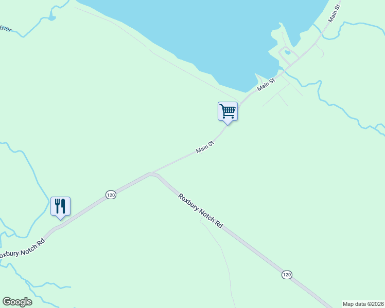 map of restaurants, bars, coffee shops, grocery stores, and more near 49 Main Street in Roxbury