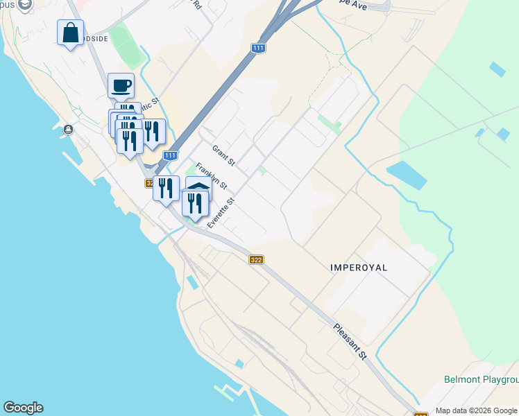 map of restaurants, bars, coffee shops, grocery stores, and more near 20 Novawood Drive in Dartmouth