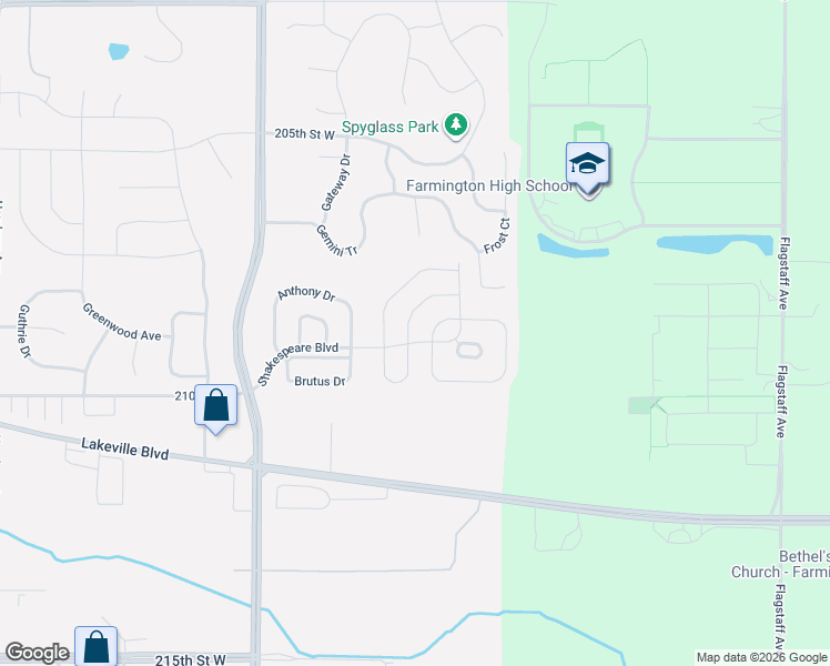 map of restaurants, bars, coffee shops, grocery stores, and more near 513 Juliet Drive in Lakeville