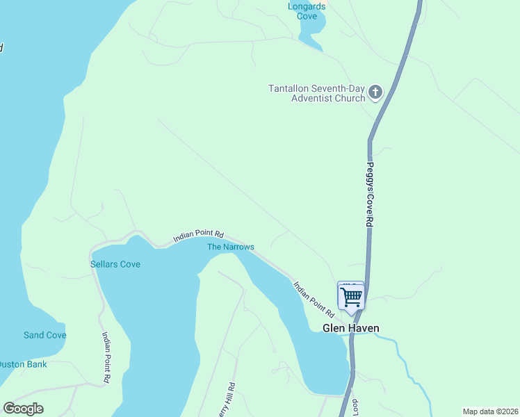 map of restaurants, bars, coffee shops, grocery stores, and more near Tanner Frederick Road in Glen Haven