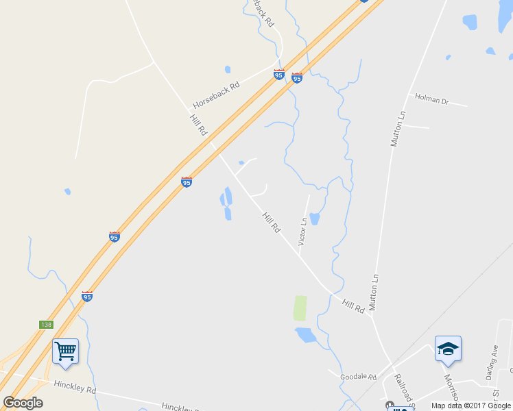 map of restaurants, bars, coffee shops, grocery stores, and more near 109 Hill Road in Clinton