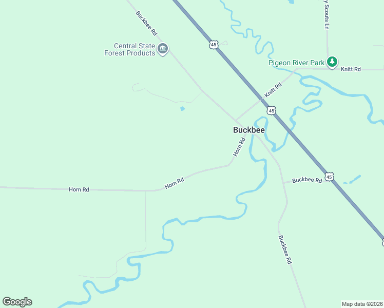 map of restaurants, bars, coffee shops, grocery stores, and more near E7696 Horn Road in Marion
