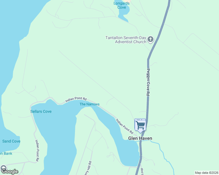 map of restaurants, bars, coffee shops, grocery stores, and more near Tanner Frederick Road in Glen Haven