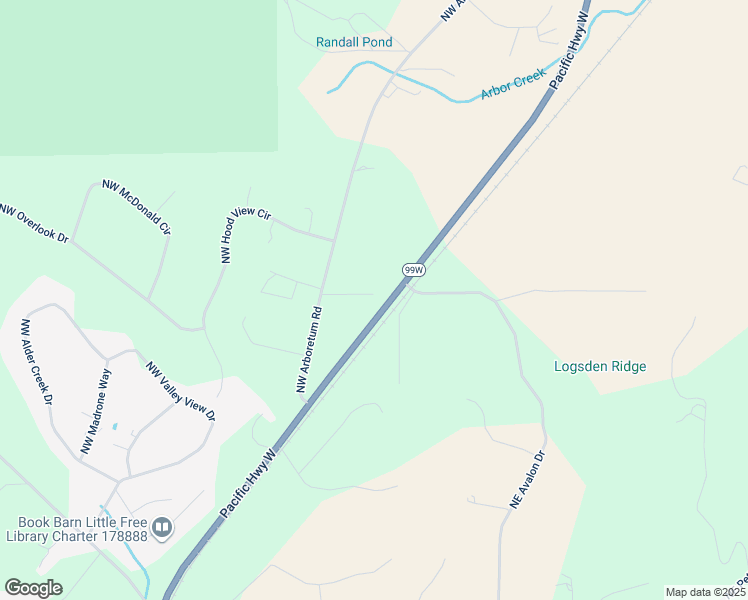 map of restaurants, bars, coffee shops, grocery stores, and more near 186 Northwest Conway Lane in Corvallis