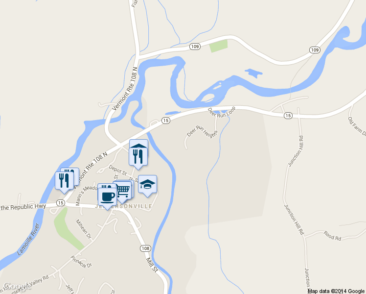 map of restaurants, bars, coffee shops, grocery stores, and more near 272 Deer Run Heights in Cambridge