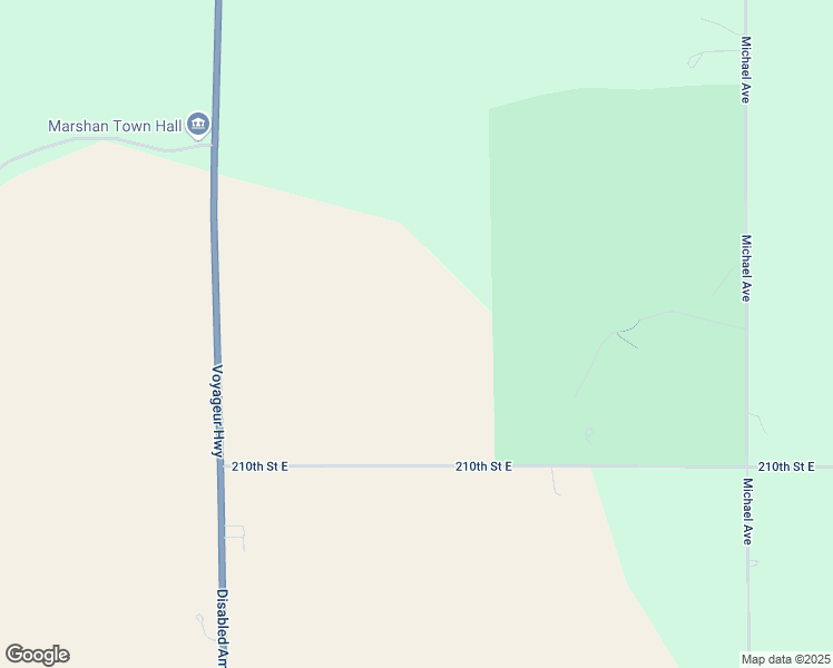 map of restaurants, bars, coffee shops, grocery stores, and more near 9297 210th Street East in Hastings