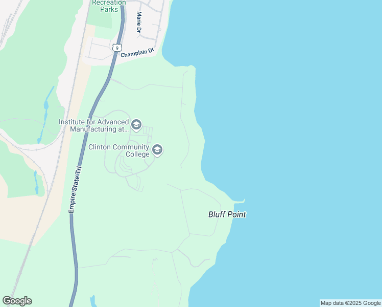 map of restaurants, bars, coffee shops, grocery stores, and more near 117 Wood Cliff Drive in Plattsburgh