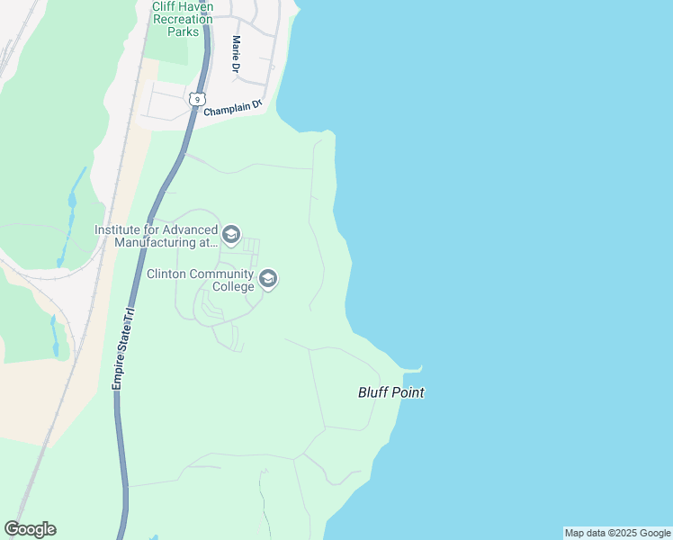map of restaurants, bars, coffee shops, grocery stores, and more near 117 Wood Cliff Drive in Plattsburgh