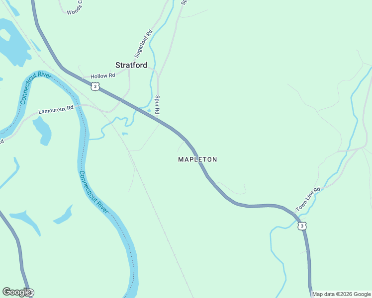 map of restaurants, bars, coffee shops, grocery stores, and more near 147 U.S. 3 in Stratford