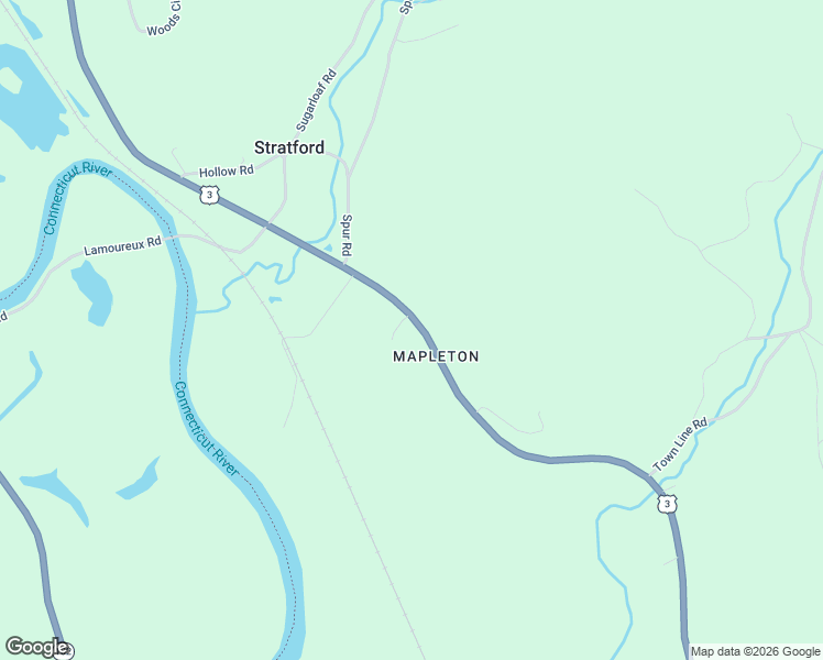 map of restaurants, bars, coffee shops, grocery stores, and more near 147 U.S. 3 in Stratford