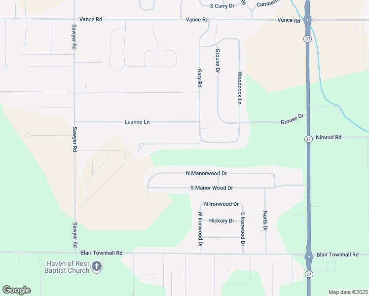 map of restaurants, bars, coffee shops, grocery stores, and more near 4505 Quail Court in Traverse City