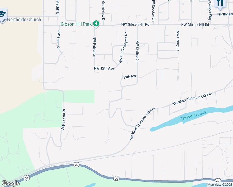 map of restaurants, bars, coffee shops, grocery stores, and more near 2680 Northwest Briarwood Place in Albany