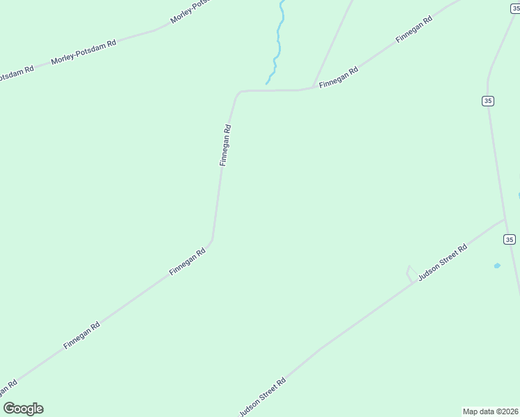 map of restaurants, bars, coffee shops, grocery stores, and more near 610 Finnegan Road in Potsdam