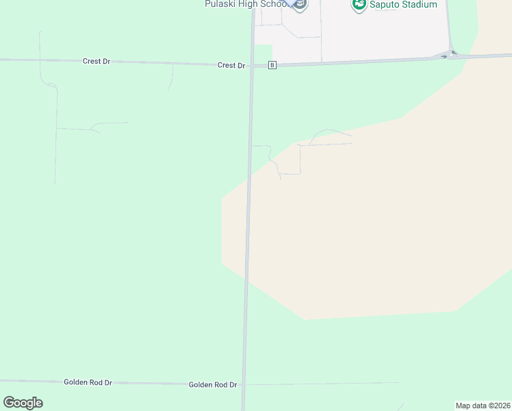 map of restaurants, bars, coffee shops, grocery stores, and more near 4092 South Saint Augustine Street in Pulaski