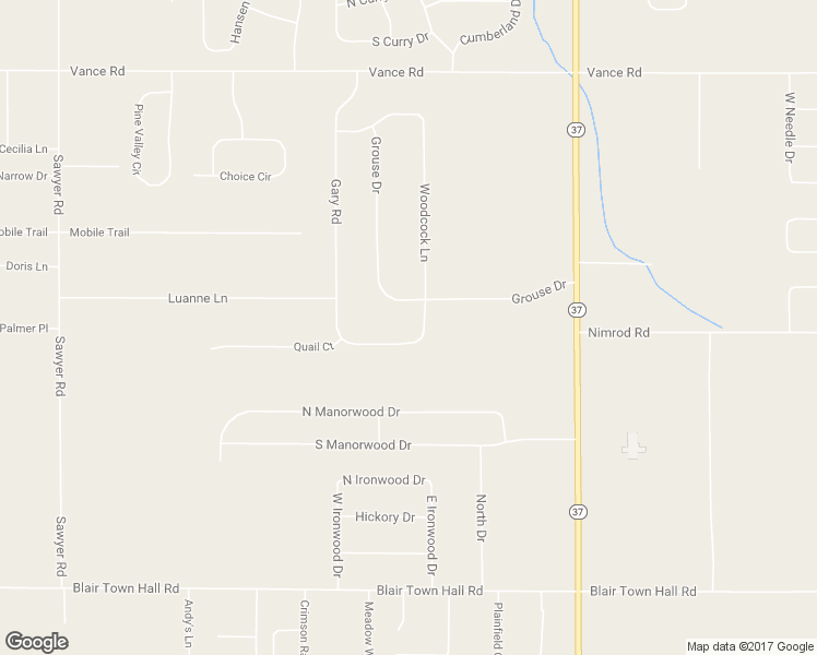 map of restaurants, bars, coffee shops, grocery stores, and more near 2494 Woodcock Lane in Traverse City