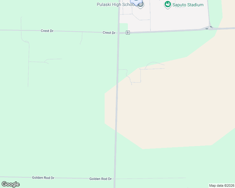 map of restaurants, bars, coffee shops, grocery stores, and more near 4092 South Saint Augustine Street in Pulaski