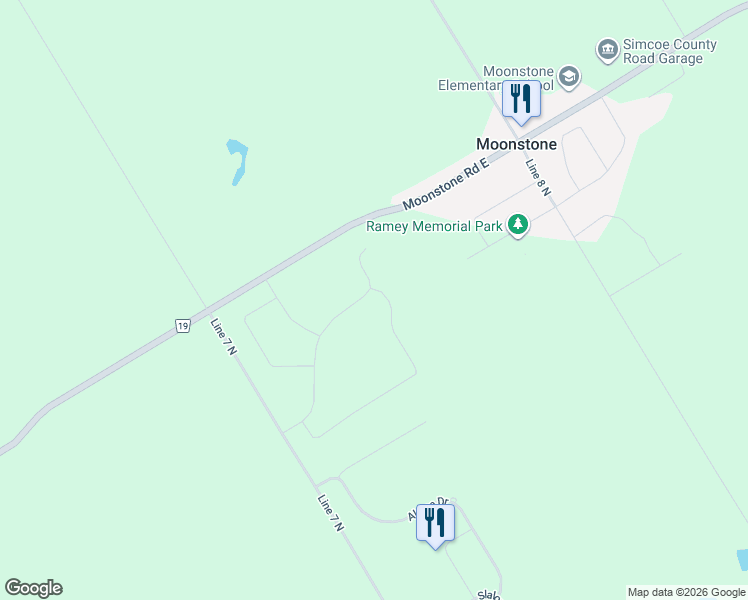 map of restaurants, bars, coffee shops, grocery stores, and more near 35 Bachly Avenue in Moonstone