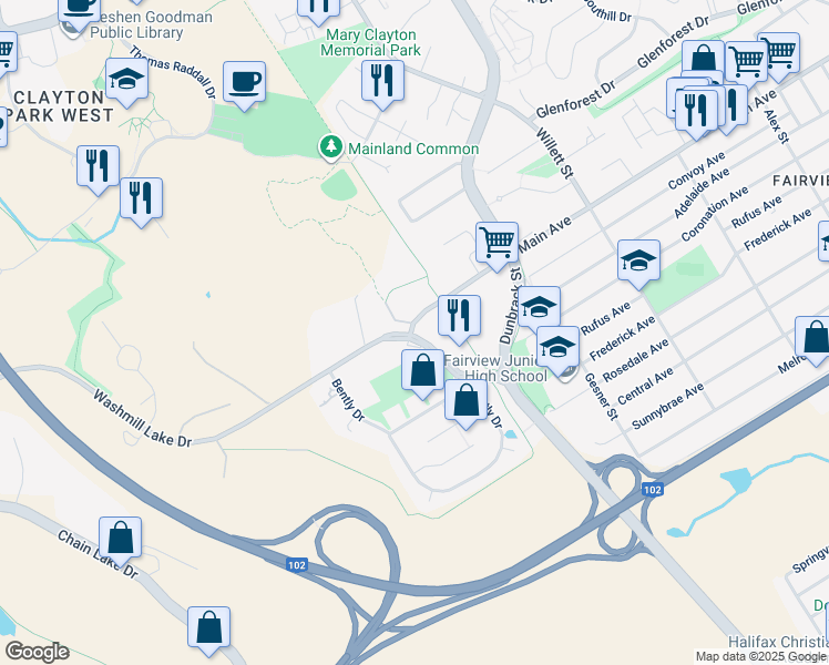 615 Washmill Lake Drive, Halifax Regional Municipality NS Walk Score