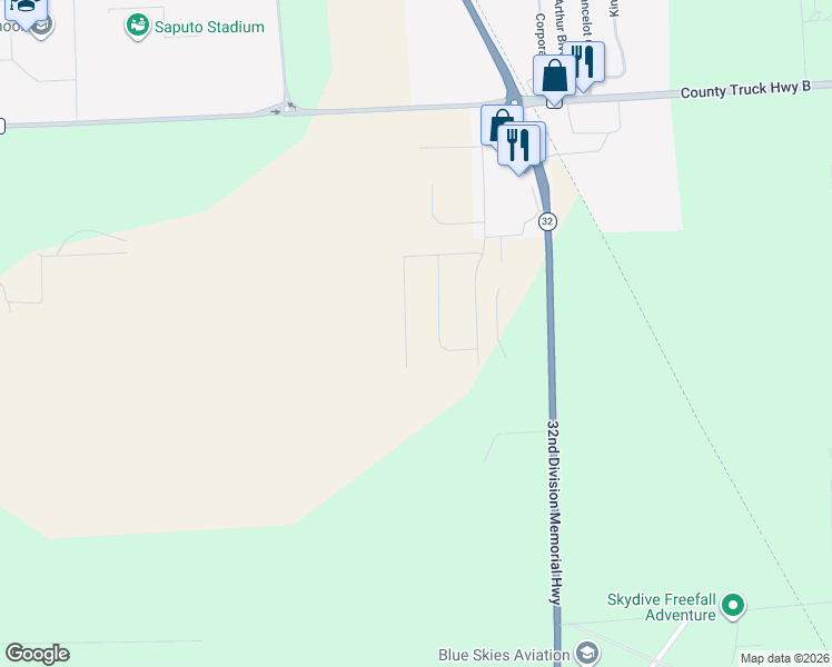 map of restaurants, bars, coffee shops, grocery stores, and more near 1270 Mountain Bay Drive in Pulaski