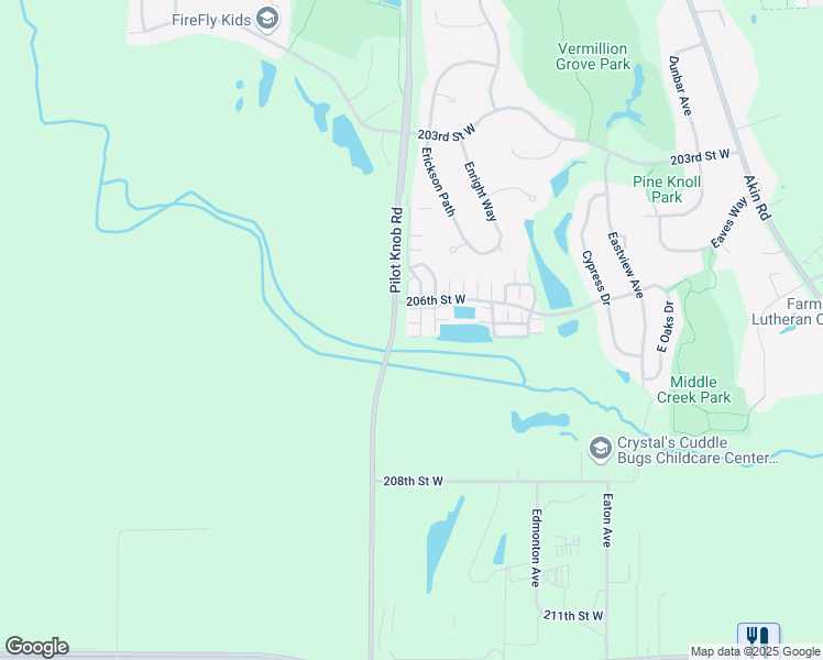 map of restaurants, bars, coffee shops, grocery stores, and more near 20612 Erin Court in Farmington