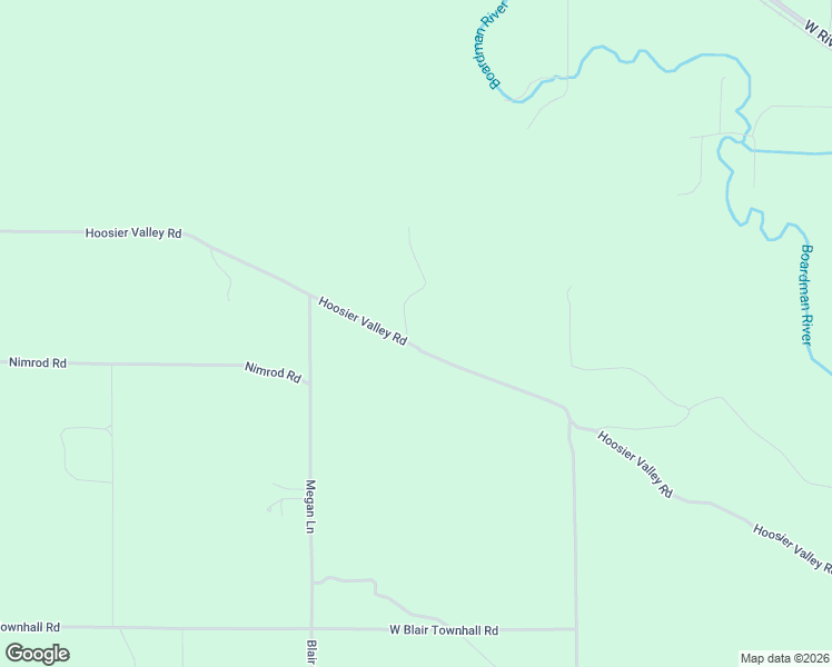 map of restaurants, bars, coffee shops, grocery stores, and more near 2440-2454 Hoosier Valley Road in Traverse City