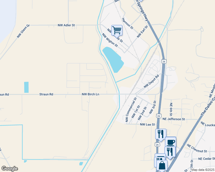 map of restaurants, bars, coffee shops, grocery stores, and more near in Madras