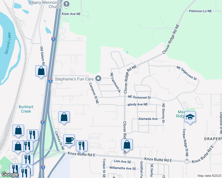 map of restaurants, bars, coffee shops, grocery stores, and more near 3837 Sommerset Avenue in Albany