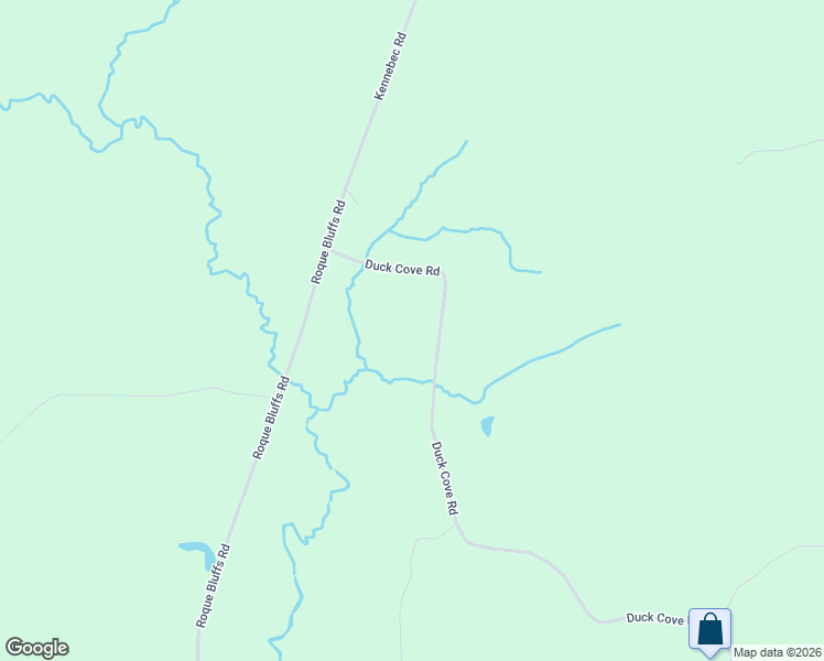 map of restaurants, bars, coffee shops, grocery stores, and more near Duck Cove Road in Roque Bluffs