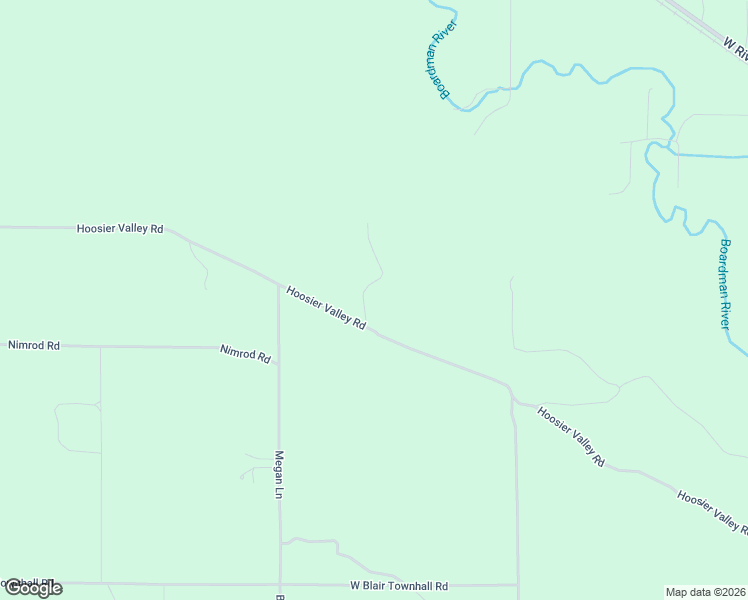 map of restaurants, bars, coffee shops, grocery stores, and more near 2440-2454 Hoosier Valley Road in Traverse City