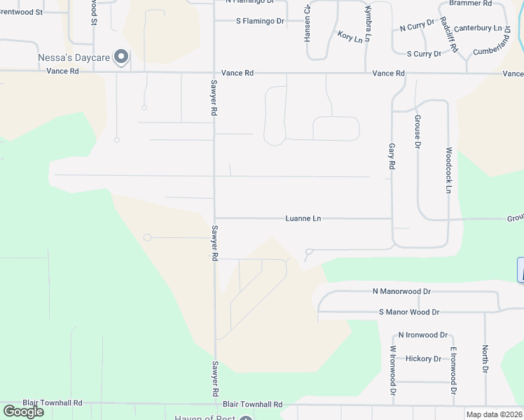 map of restaurants, bars, coffee shops, grocery stores, and more near 4854 Luanne Lane in Traverse City