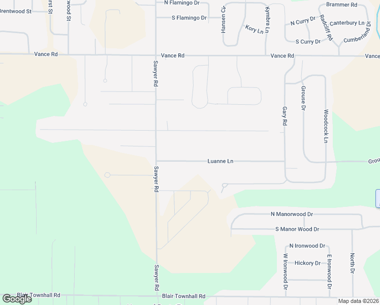 map of restaurants, bars, coffee shops, grocery stores, and more near 4501-4999 Luanne Ln in Traverse City