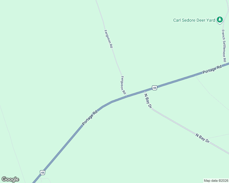 map of restaurants, bars, coffee shops, grocery stores, and more near 15 Ferguson Road in Kirkfield