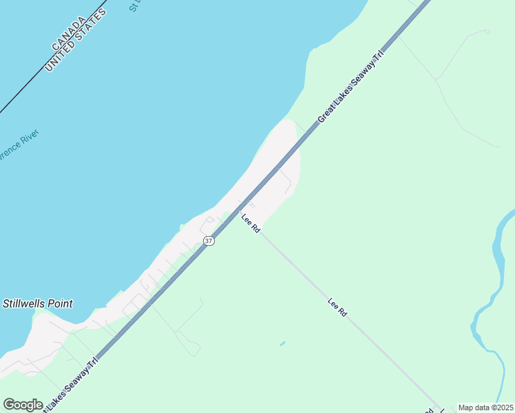 map of restaurants, bars, coffee shops, grocery stores, and more near 6122 Highway 37 in Ogdensburg