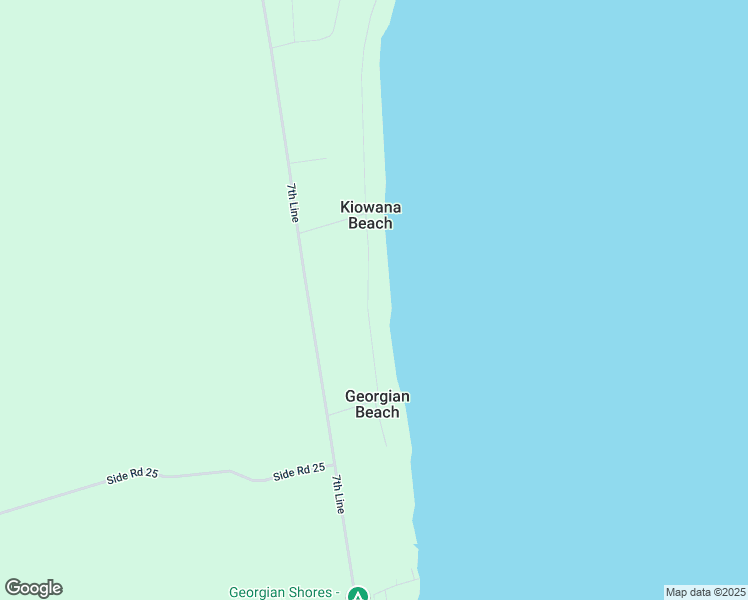 map of restaurants, bars, coffee shops, grocery stores, and more near 147 Kiowana Beach Road in Meaford