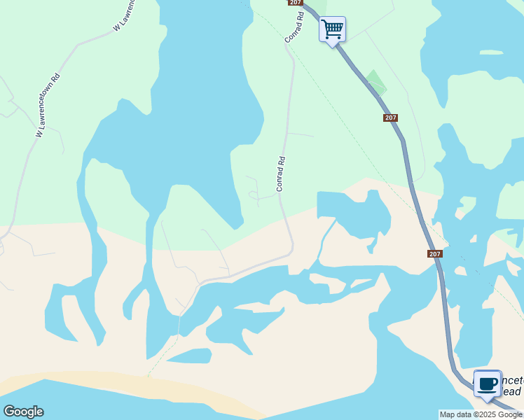 map of restaurants, bars, coffee shops, grocery stores, and more near 36 Rosebank Lane in Lawrencetown