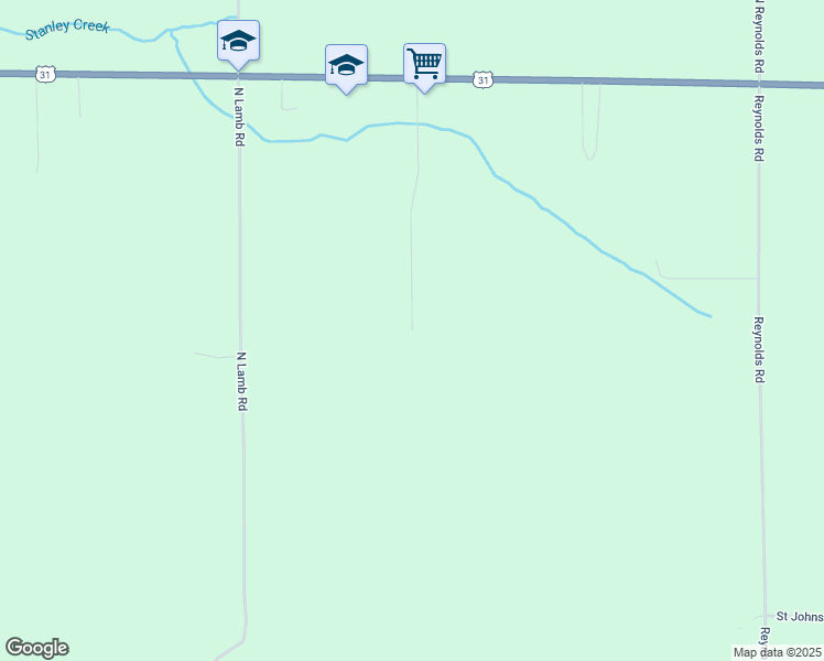 map of restaurants, bars, coffee shops, grocery stores, and more near 1501 Sleepy Hollow Lane in Interlochen