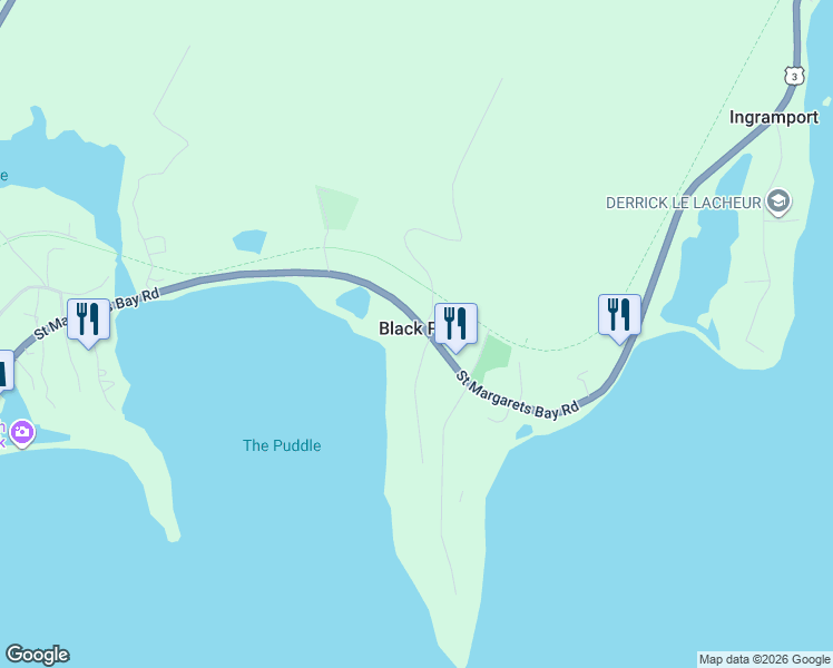 map of restaurants, bars, coffee shops, grocery stores, and more near 8502 Saint Margarets Bay Road in Black Point