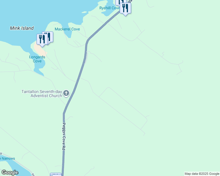 map of restaurants, bars, coffee shops, grocery stores, and more near Janda Crescent in Tantallon