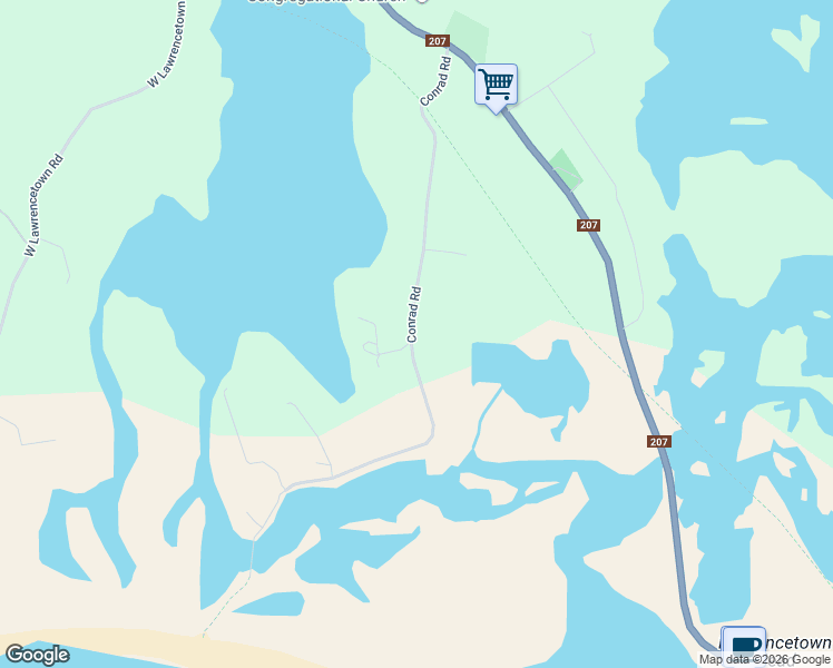 map of restaurants, bars, coffee shops, grocery stores, and more near 204 Conrad Road in Lawrencetown