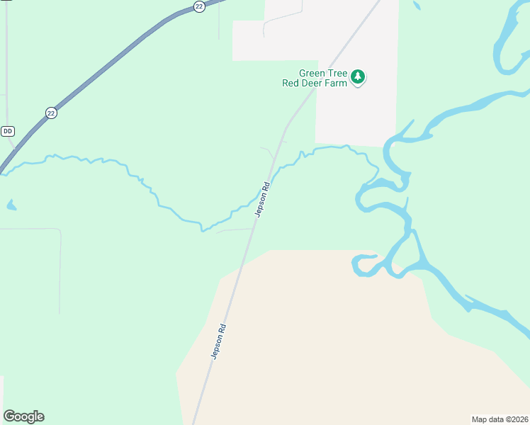 map of restaurants, bars, coffee shops, grocery stores, and more near N11424 Jepson Road in Clintonville