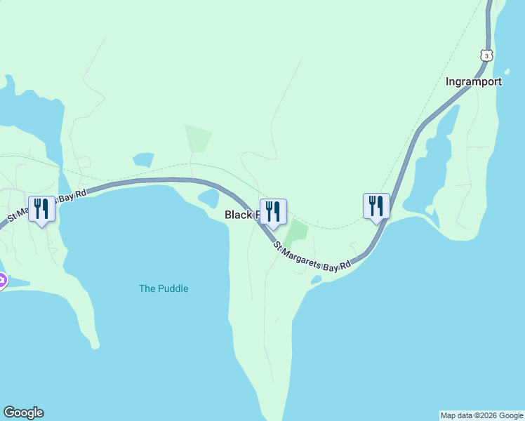 map of restaurants, bars, coffee shops, grocery stores, and more near 8493 Saint Margarets Bay Road in Black Point
