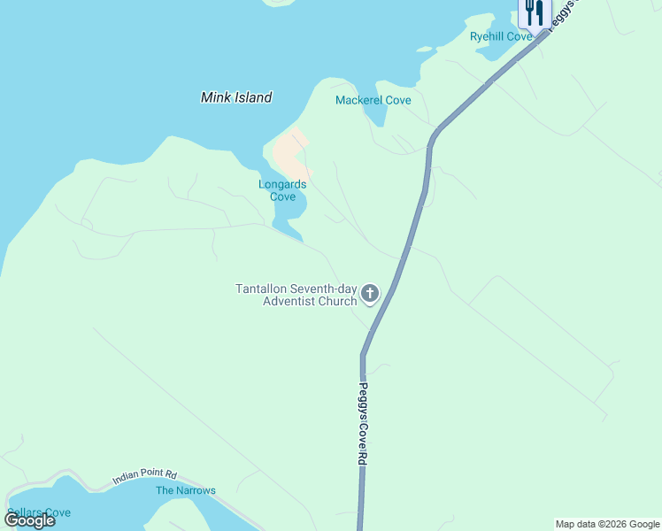 map of restaurants, bars, coffee shops, grocery stores, and more near 2 Longards Road in Tantallon