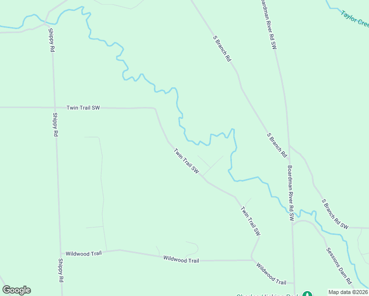 map of restaurants, bars, coffee shops, grocery stores, and more near 4207 Twin Trail Southwest in South Boardman