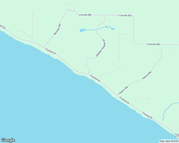 map of restaurants, bars, coffee shops, grocery stores, and more near 6612 Crystal Drive in Beulah